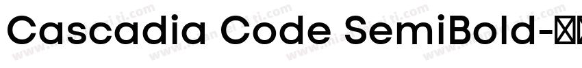 Cascadia Code SemiBold字体转换